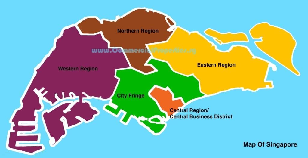 χάρτης της Σιγκαπούρης γειτονιά