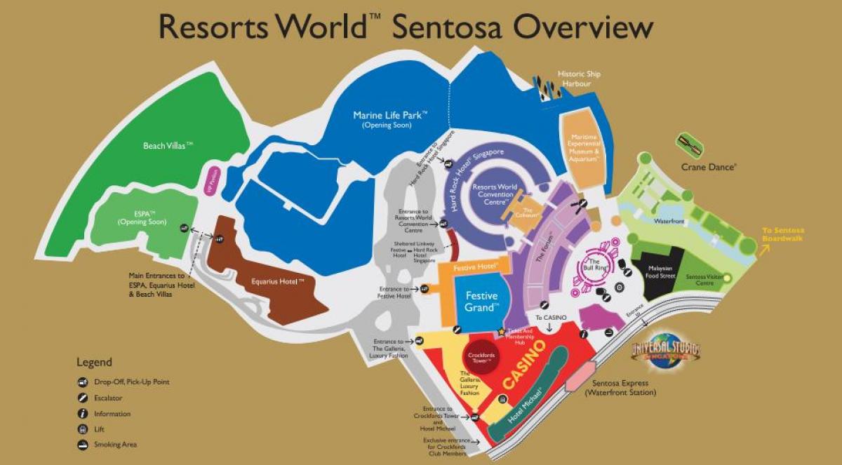 Resorts World Sentosa χάρτης