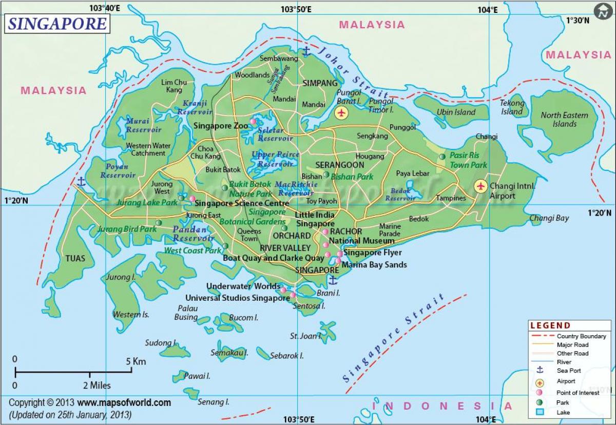 Σιγκαπούρη θέση στο χάρτη
