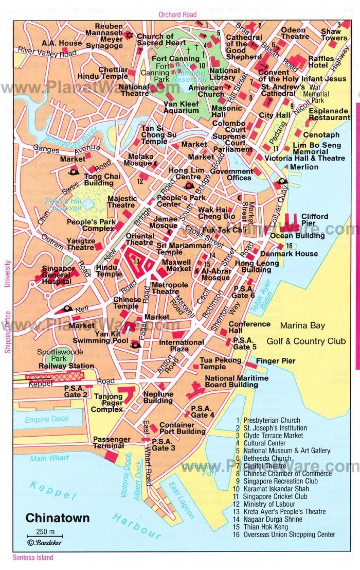 chinatown, Σιγκαπούρη εμφάνιση χάρτη
