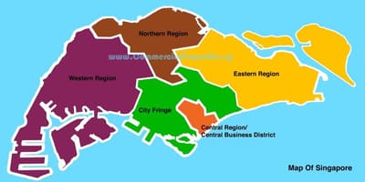 Χάρτης της Σιγκαπούρης γειτονιά