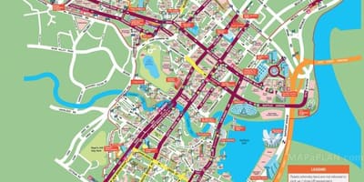 Σιγκαπούρη τουριστικά σημεία χάρτης