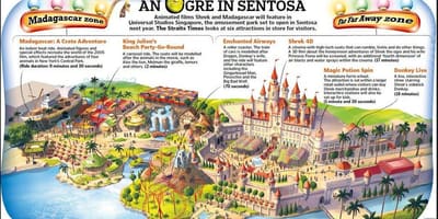 Χάρτης της Universal Studio Σιγκαπούρη