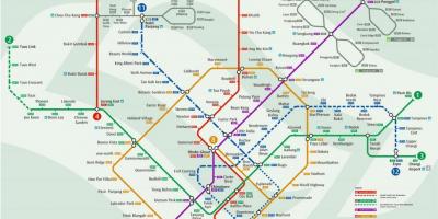 Χάρτης mrt station Σιγκαπούρη