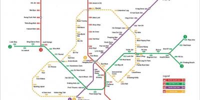 Σιγκαπούρη mrt station χάρτης