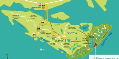 Χάρτης της sentosa