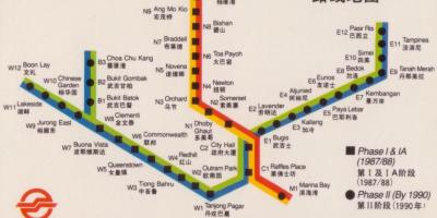 Χάρτης της Σιγκαπούρης ταχείας κυκλοφορίας